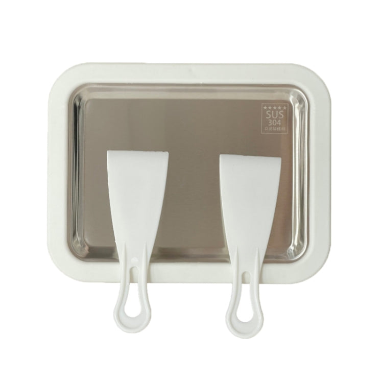 Mini Household Fried Yogurt Machine Children Homemade DIY Fried Ice Tray, Stainless Steel Green 26x21cm, Stainless Steel White 26x21cm, Stainless Steel Pink 22.5x17.5cm, Stainless Steel White 22.5x17.5cm, Aluminum Alloy White 22.5x17.5cm               ...