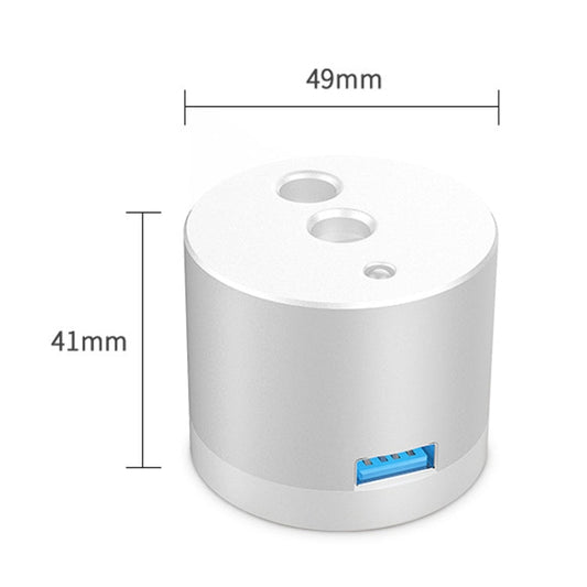 For Apple Pencil 1 USB Charging Adapter Metal Base With LED Indicator, A48 Black