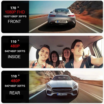2 Inch Screen 3-Record 1080P Driving Recorder, G12