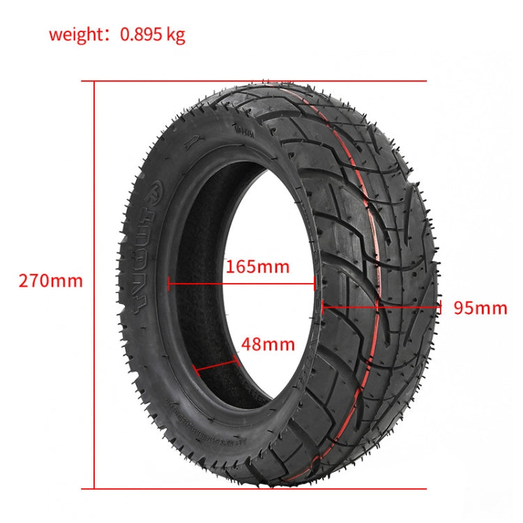 For KUGOO M4 TUOVT 80/65-6.5 10 inch Electric Skateboard Vacuum Explosion-Proof Outer Tire, Highway Tire, Off-road Tire