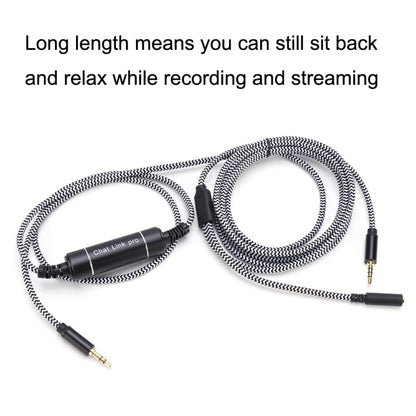 For HD60 S+ Chat Link Pro Mobile Game Projection Cable Voice Party Live Recording Audio Cable, ZS0248 Black