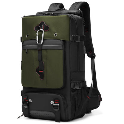 Multifunctional Large-capacity Waterproof Outdoor Mountaineering Backpack with USB Port