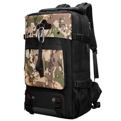 Multifunctional Large-capacity Waterproof Outdoor Mountaineering Backpack with USB Port