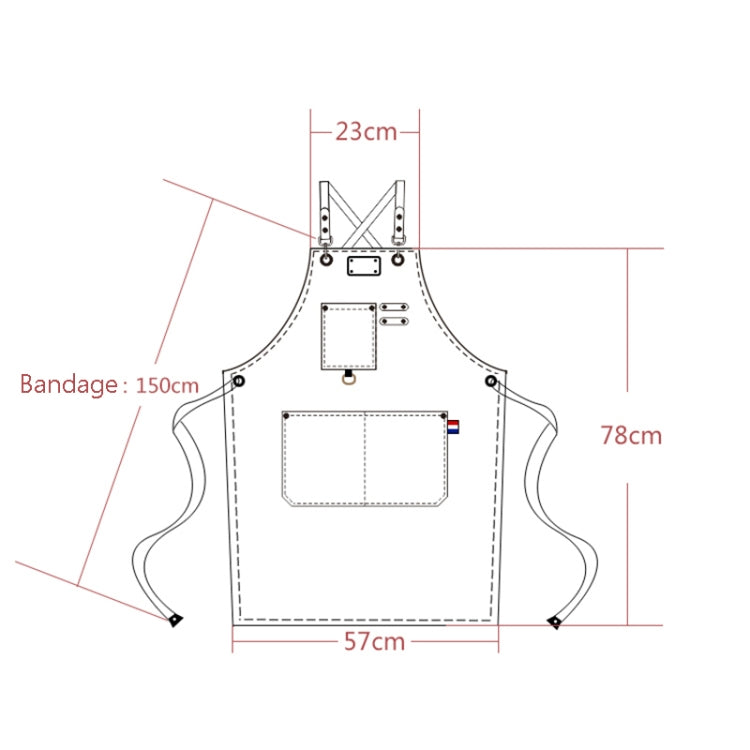 Floral Milk Tea Baking Workwear Apron