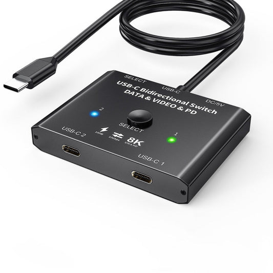 8K30 Type-C / USB-C Bidirectional Switch 10Gbps HD Splitter, KC-C201, C201 Single Machine