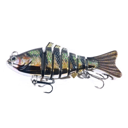 HENGJIA 10cm 24g Bionic Multi-Section Fish Bait Plastic Electroplating Fake Bait, JM060 (5), JM060 (6), JM060 (1), JM060 (2), JM060 (3), JM060 (4)
