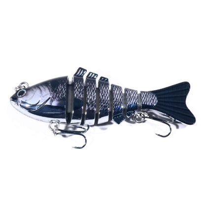 HENGJIA 10cm 24g Bionic Multi-Section Fish Bait Plastic Electroplating Fake Bait, JM060 (5), JM060 (6), JM060 (1), JM060 (2), JM060 (3), JM060 (4)
