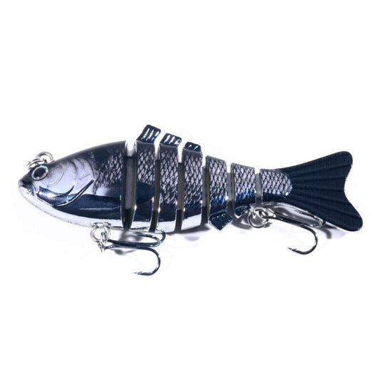 HENGJIA 10cm 24g Bionic Multi-Section Fish Bait Plastic Electroplating Fake Bait, JM060 (3), JM060 (4), JM060 (5), JM060 (6), JM060 (1), JM060 (2)