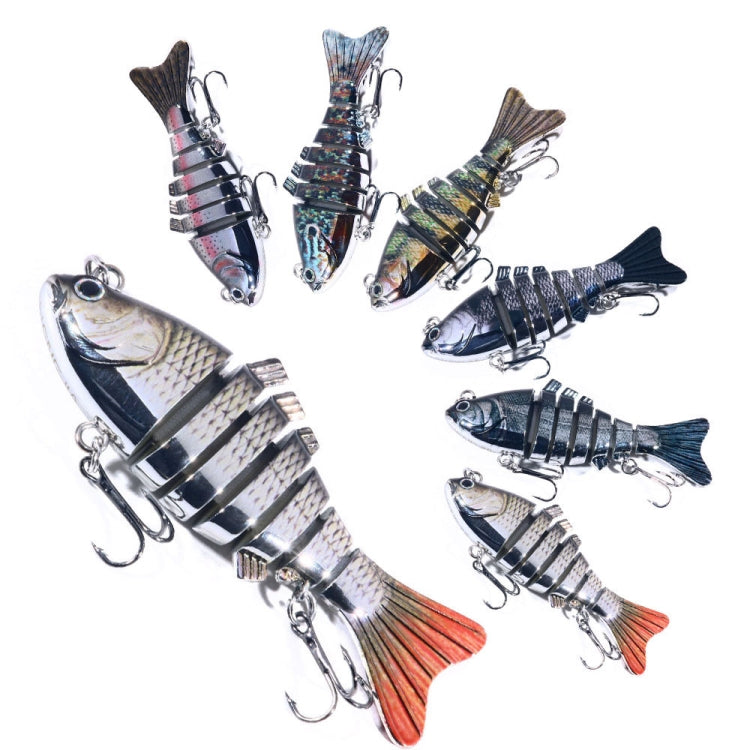 HENGJIA 10cm 24g Bionic Multi-Section Fish Bait Plastic Electroplating Fake Bait, JM060 (5), JM060 (6), JM060 (1), JM060 (2), JM060 (3), JM060 (4)