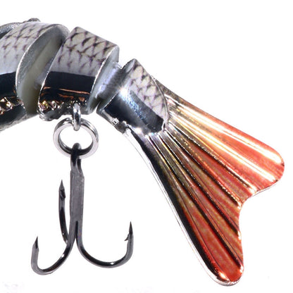 HENGJIA 10cm 24g Bionic Multi-Section Fish Bait Plastic Electroplating Fake Bait, JM060 (5), JM060 (6), JM060 (1), JM060 (2), JM060 (3), JM060 (4)