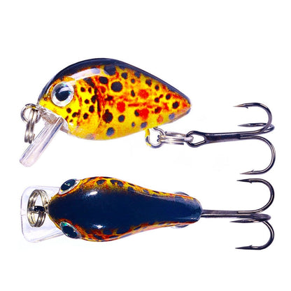 HENGJIA 2.5cm 1.5g Floating Water Little Fat Micro-Object Mini 3D Printing Luya Bait