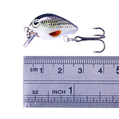 HENGJIA 2.5cm 1.5g Floating Water Little Fat Micro-Object Mini 3D Printing Luya Bait