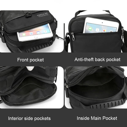 WEPOWER Men Sport Messenger Bag Outdoor Street Casual Messenger Bag