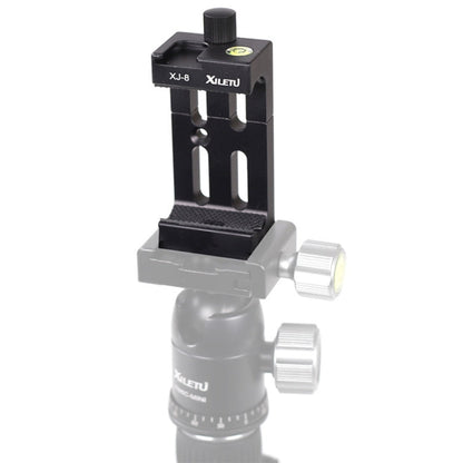 XILETU XJ-8 Aluminum Alloy Camera Head Tripod Mobile Phone Clip