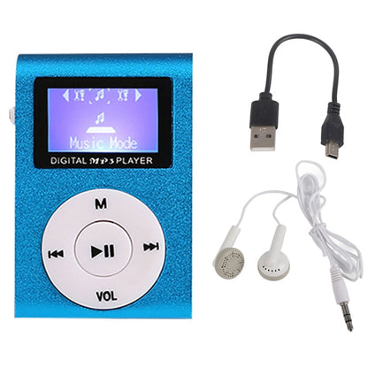 Mini Lavalier Metal MP3 Music Player with Screen, Without Memory Card