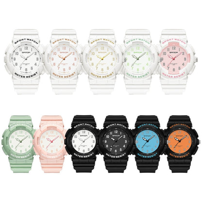 SANDA Small Fresh Digital All-match Waterproof Luminous Student Watch