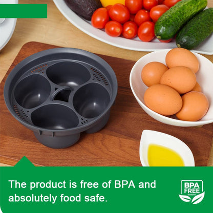 4 -in-1 Egg Cooker For Thermomix TM5 TM6 Multifunction Pot Steamer Tray, 4-in-1
