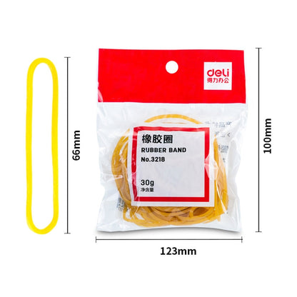 Deli 3218 100pcs/Pack Office Supplies Rubber Band Rubber Ring