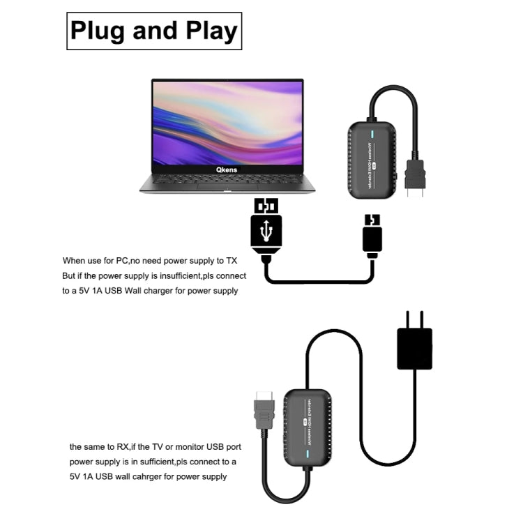 PWAY DT248W-H 30m Wireless HD Screen Projector Office Conference Screen Sharing Device