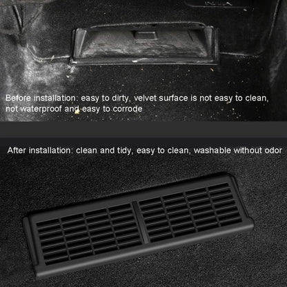 1pair Car Under-seat Vent Protection Cover Decoration Accessories, For Tesla Model Y