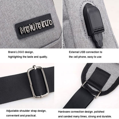 MeiJieLuo Simple Men Chest Bag Sports Youth Shoulder Crossbody Bag