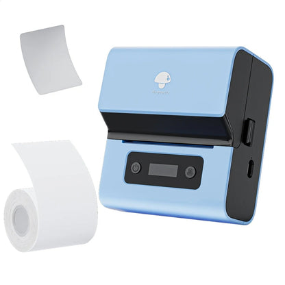 Phomemo M221 Thermal Wireless Label Printer Barcode Bluetooth Label Maker, Blue, White, Pink