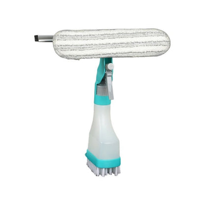 4 In 1 Double-sided Glass Wiper Window Squeegee Portable Spray Mirror Car Glass Cleaner, YJ520