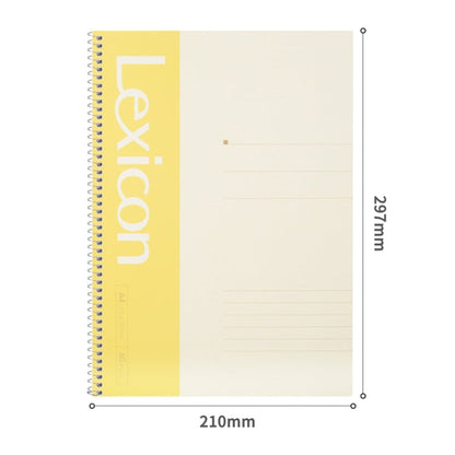 Deli 7688 A4 60-pages Spiral Bound Notebook Live Page Office Business Notepad