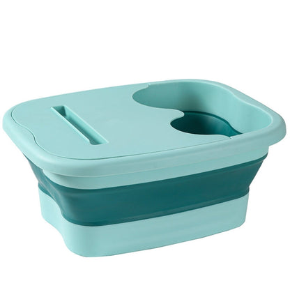 15L Foldable Foot Bath Bucket Foot Massage Wash Basin, Without Lid Gray, Without Lid Pink, Without Lid Green, With Lid Pink, With Lid Green