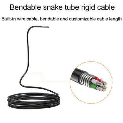 Teslong NTS300 5 Inch HD Large Screen Industrial Inspection Borescope Auto Repair Tools, 7.6mm Single Lens / 1m