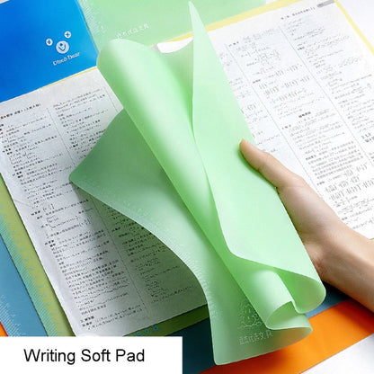YAOJIE Non-Slip Exam Pad Student Stationery Drawing Writing Soft Board Office Writing Mat, A3 White, A3 Pink, A3 Blue, A4  White, A4 Pink, A4 Blue