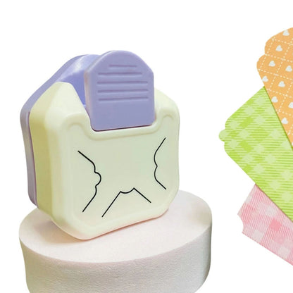 3 In 1 Fancy Corner Cutter Multi-angle Corner Cutter Chamfering Embosser, Beauty Corner (Purple), Round Corner (Green), Round Corner (Blue)