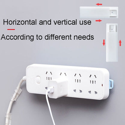 Non-Marking Self-Adhesive Plug Holder No Hole Wall Mounted Cable Organizer For Home Use