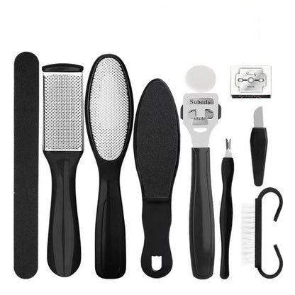 10 In 1 Foot File Clean Tool Kit Foot Care Pedicure Tools Set, 10 In 1