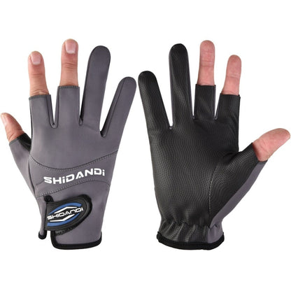 Fishing Fingerless Non-Slip Gloves Waterproof Wear-Resistant Lure Fishing Equipment