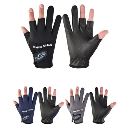 Fishing Fingerless Non-Slip Gloves Waterproof Wear-Resistant Lure Fishing Equipment