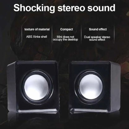 101TD 2 In 1 Mini Small Audio USB Cable Computer Speakers