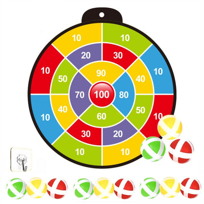 Kindergarten Indoor Outdoor Sticky Target Ball Toys With 12 Balls, 100 Point Numbers