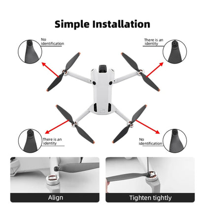 Drone Propeller Blades 6030F Props Replacement Parts, For DJI Mini 4 Pro 2pairs, For DJI Mini 4 Pro 4pairs