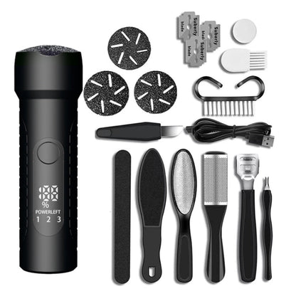Electric Foot File Pedicure Kit Waterproof Feet Callus Remover, White, Kit 1 White, Kit 2  White, Matte Black, Kit 1 Black, Kit 2  Black