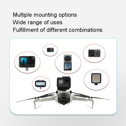For DJI Mini 4 PRO / Mini 3 PRO / Mini 3 Upper Expansion Bracket 1/4 Screws for Tripod Accessories, For DJI Mini 4 PRO / Mini 3 PRO / Mini 3
