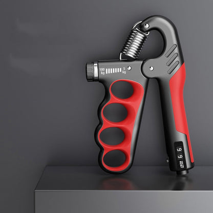 5-100kg Adjustable Hand Grip Strengthener Arm Muscle Exerciser, Electronic Counter Orange, Electronic Counter Red, Electronic Counter Gray, Mechanical Counter Orange, Mechanical Counter Red, Mechanical Counter Gray