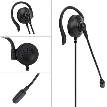 SOYTO SY227 Single-side Operator Ear Hook Headset Corded Computer Headset, Separation USB Wire Control