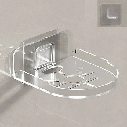 Traceless Wall Mounted Camera Bracket Home No-Punch Surveillance Rack Router Shelf, Transparent