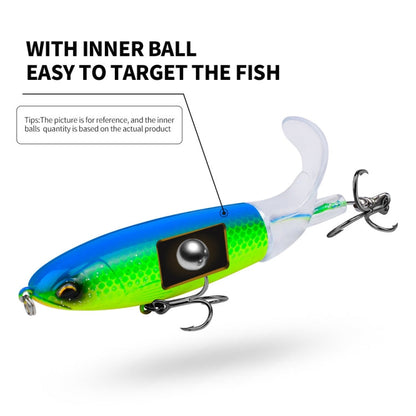 PROBEROS DW601 360 Degree Rotating Propeller Lures Topwater Tethered Tractor Floating Fake Fish Bait, 11.5cm/16.5g, 14.5cm/32.5g, 10.5cm/13.5g