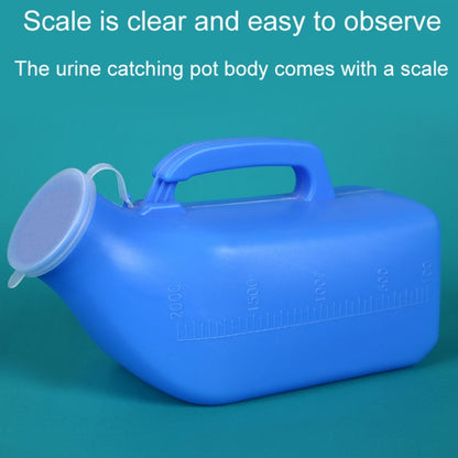Household Mens Urinal 1200ml Plastic Potty With Lid And Smooth Mouth Urinal
