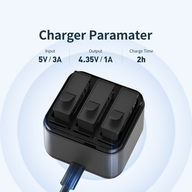 For DJI Osmo Action 4 / 3 AMagisn Battery Charger Seat, For DJI Osmo Action 4 / 3