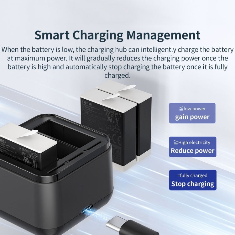 AMagisn Battery Charger Charging Seat For GoPro HERO12 Black /11 Black /10 Black /9 Black, For GoPro HERO12 /11/10/9