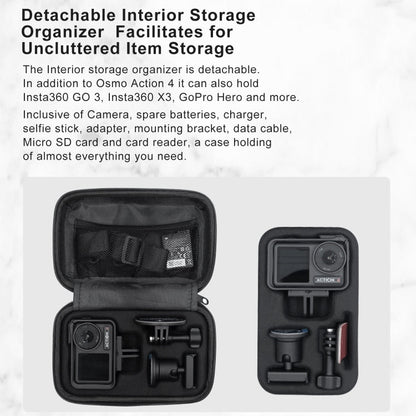 For DJI Osmo Action 4 / 3 aMagisn Small Organizer Bag Sports Camera Protective Accessories, For DJI Osmo Action 4 / 3