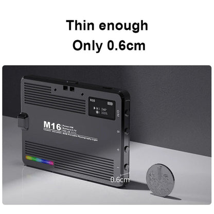 Rechargeable Pocket Light Mini Photography Light LED Outdoor Shooting Supplementary Light, Desiontal M15 3 Color Temperature, Desiontal M16 RGB